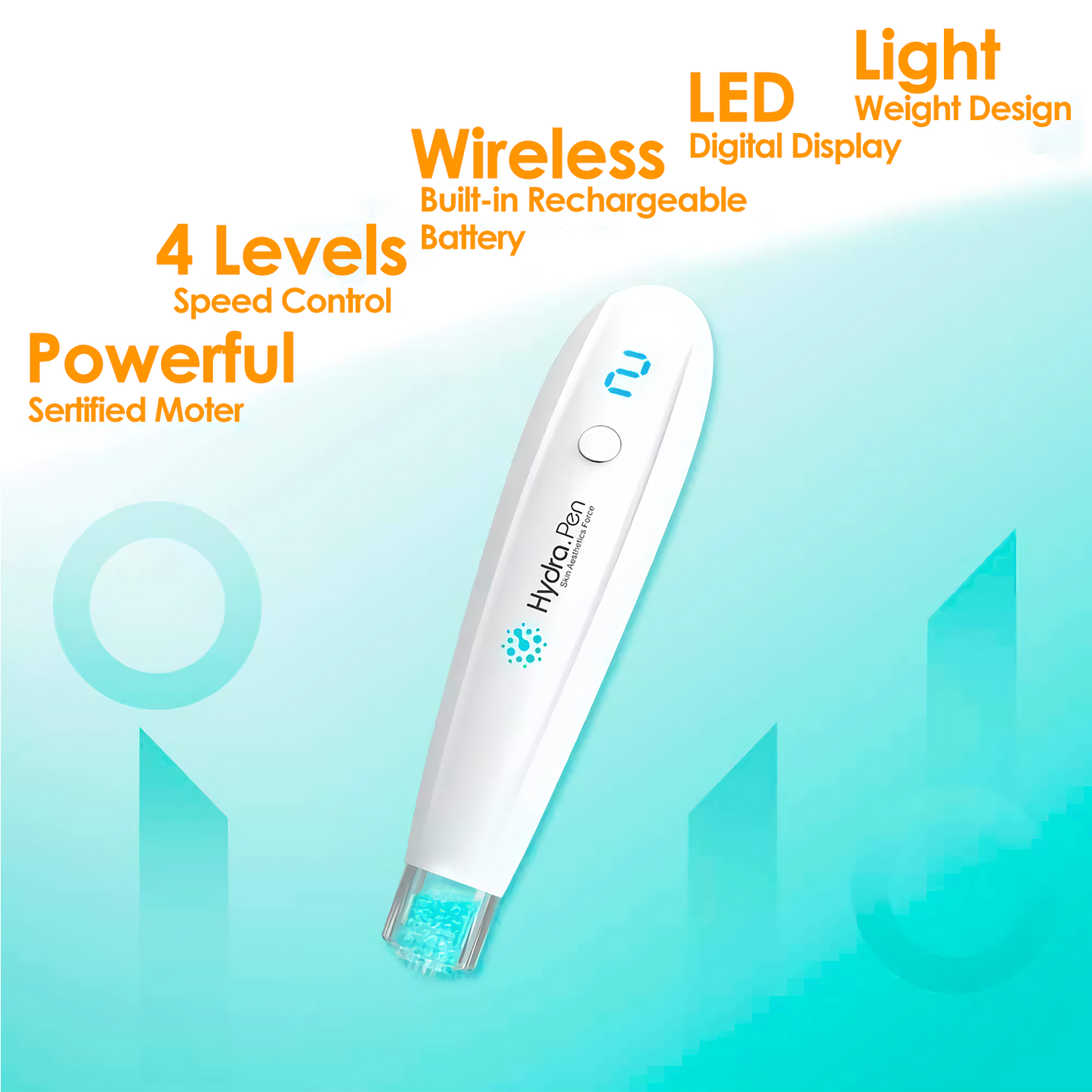 Dr. Pen Hydra Pen H2 Microneedling Pen with Serum Applicator 10 Cartridges