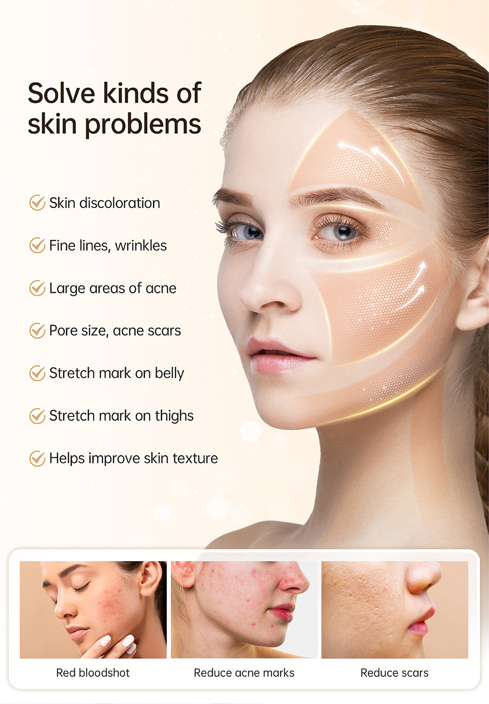 Hydra Pen H5 - Gold Microneedling Hydra Needle Pen With 10PCS Cartridges