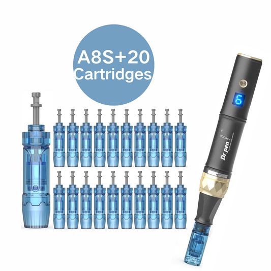 Dr. Pen A8S Ultima Pro Microneedling Pen With 20pcs Cartridges