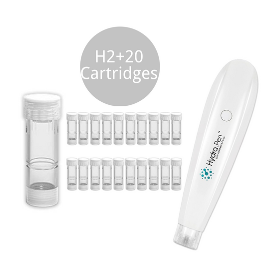 Dr. Pen Hydra Pen H2 Microneedling Pen with Serum Applicator 20 Cartridges