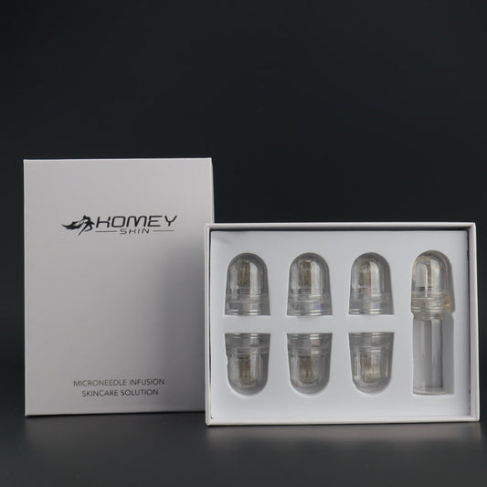 1pcs Hydra Needle 64 Derma Stamp With 6pcs Microneedling Replacement Head