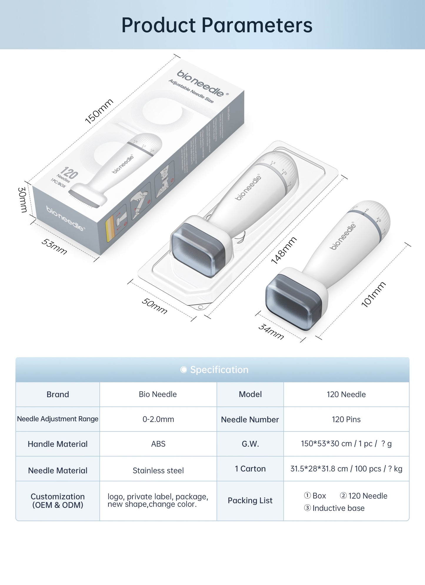 Bio Needle 120Pin  Derma Stamp