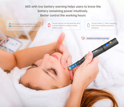 Dr. Pen A8S Ultima Pro Microneedling Pen  With 10pcs Cartridges