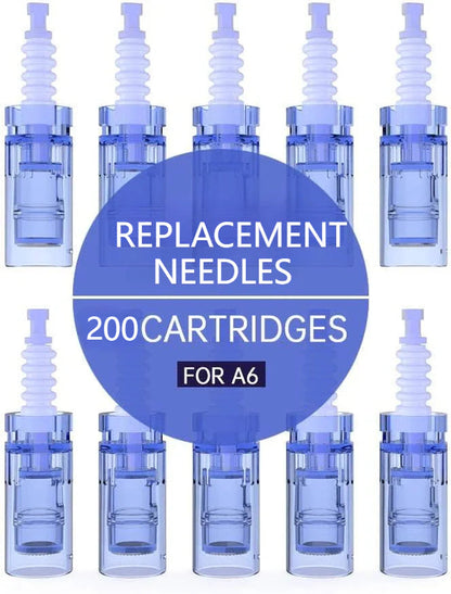 Dr. Pen A6 Cartridges 200 Pack Professional Skincare System for Anti Aging