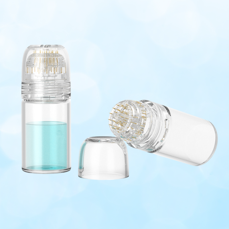 Hydra Needle 20 Derma Stamp Microneedling Pen With 6pcs Replacement Head With 7pcs anti-aging Serum