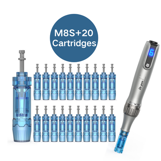 Dr. Pen M8S Microneedling Pen with 20PCS Cartridges