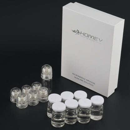 Hydra Needle 20 Derma Stamp Microneedling Pen With 6pcs Replacement Head With 7pcs anti-aging Serum