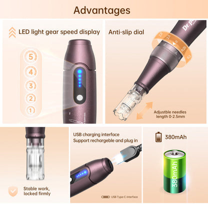 Dr.Pen A10 Wireless Microneedling Pen With 10 Replacement Cartridges