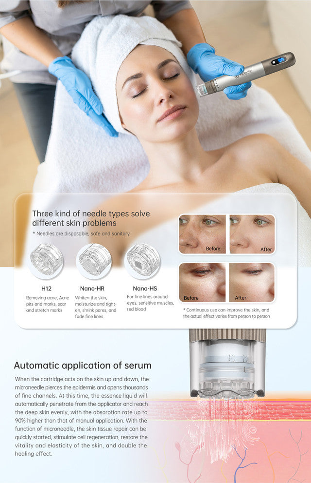 Dr. Pen Hydra H3 Pen All In One Microneedling Device With 10pcs Cartridges