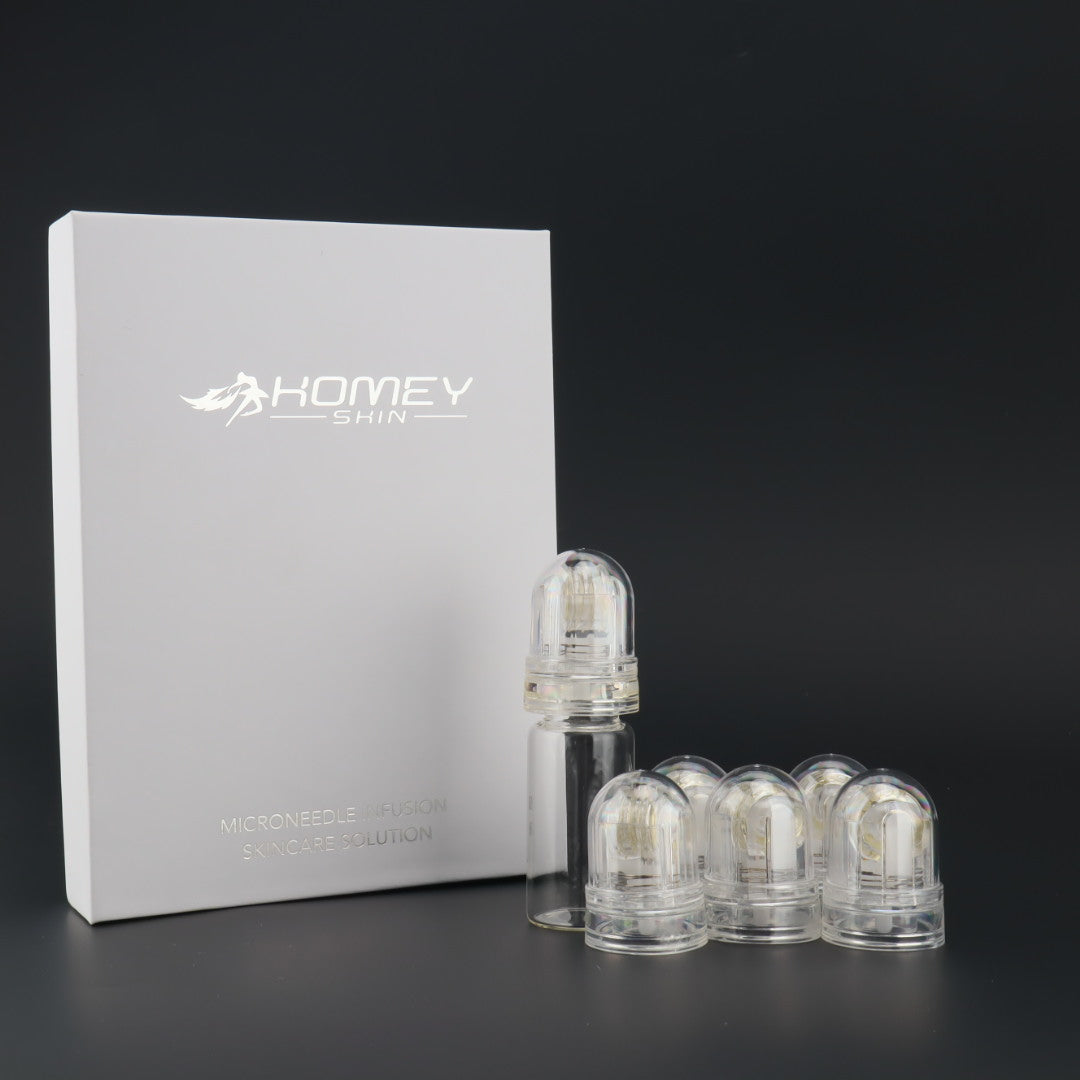 1pcs Hydra Needle 64 Derma Stamp With 6pcs Microneedling Replacement Head