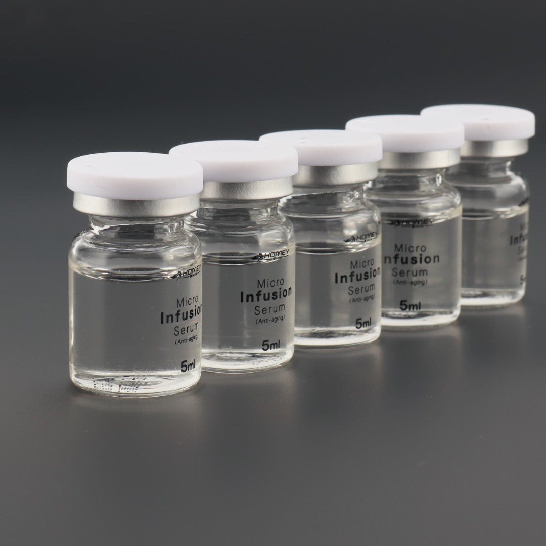 1pcs Hydra Needle 64 Derma Stamp With 6pcs Microneedling Replacement Head With 7pcs Anti-Aging Serum